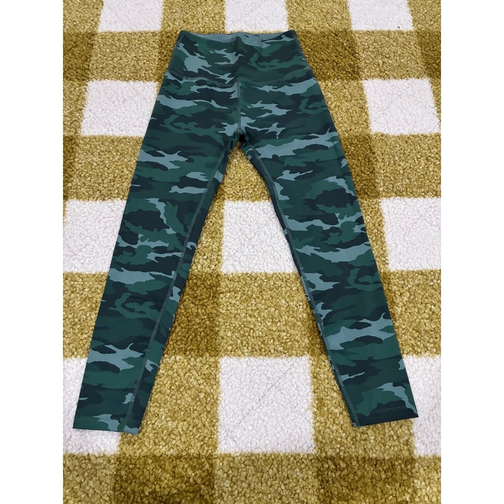 Beyond Yoga Womens Green Camo High Waisted 7/8‎ Leggings Size S Made in USA